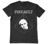 Michel Foucault Men's T-Shirt Graphic Printed tee Black M