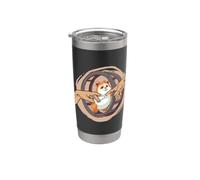 Michelangelo Creation of Adam Hamster Hamster Feldhamster Hamster Vaso térmico de acero inoxidable de doble pared