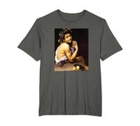 Michelangelo Merisi da Caravaggio - El Joven Baco 2 Camiseta, Hombre Tallas Grandes, Asfalto, 4X Alto