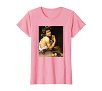 Michelangelo Merisi da Caravaggio - El Joven Baco 2 Camiseta, Mujer, Rosado, L