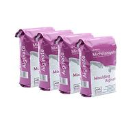Michelangelo Moulding Alginate 1800 g (4 sobres de 450 g) Alginato cromático para huellas de alta precisión, perfecto para moldear las manos o el cuerpo. Fabricado en Italia.
