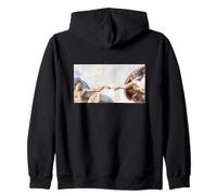Michelangelo The Creation of Adam (Sistine Chapel Ceiling) Sudadera con Capucha