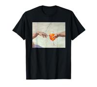 Michelangelo's Art The Creation of Adam holding a SPRITZ Camiseta