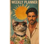 Michele Colorful Weekly Planner: Cute Cat Design | Undated 6x9 Organizer for Work, School, and Home | 60 Pages