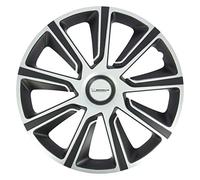 MICHELIN 009114 4 Tapacubos de Coche, NVS 49 Bicolor Negro y Gris Metalizado, 15 Pulgadas