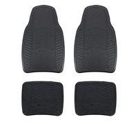 MICHELIN 4 Alfombrillas de Goma Flex Fit, 2 Alfombrillas Delanteras, 2 Alfombrillas traseras