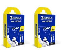 MICHELIN 700X18-25C Presta 40 mm - Cámara de Bicicleta, Negro, 28 Pulgadas, 18-25 mm (Paquete de 2)