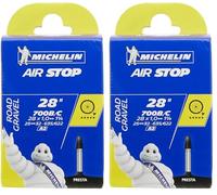 MICHELIN 700X25/32 Bici Cámara, Negro, Única (Paquete de 2)