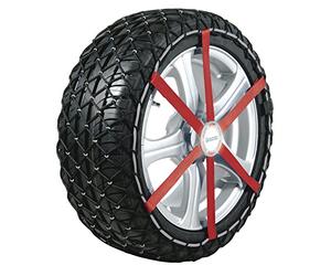 Michelin 92302 Cadenas de nieve de tela para coche (compatible con ABS y ESP, certificado TÜV/GS y ÖNORM), Easy Grip J11, 2 piezas