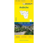 Michelin Ardeche-Haute Loire: Straßen- und Tourismuskarte 1:150.000; Auflage 2023: 331