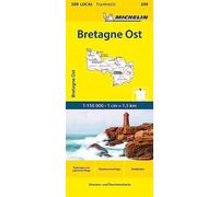 Michelin Bretagne Ost: Straßen- und Tourismuskarte 1:150.000; Auflage 2023: 309