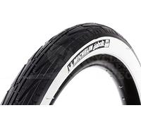 Michelin City Junior - Cubierta de Bicicleta 20x1-3/8 diabolo Blanca/Negra