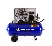 MICHELIN - Compresor de aire MB100/3 - Tanque de 100 litros - Motor de 3 cv - Presión máxima 10 bar - Flujo de aire 250 l/min - 15 m³/h