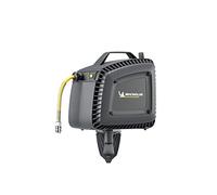 MICHELIN - Compresor de aire mural MBL GO con enrollador de manguera - Manguera de 10 metros - Soplador incluido - Sin tanque - Sin aceite - Motor de 1,5 hp