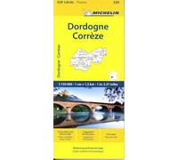 Michelin Correze / Dordogne (Perigord) Local 329: 1:150 000