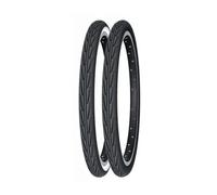 Michelin - Cubierta para bicicleta Diabolo City 500 A ó 20x1 3/8 (37-440) rígida, resistente a pinchazos y con agarre superior para carretera y terrenos mixtos, color blanco/negro