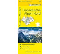 Michelin Französische Alpen Nord: Straßen- und Tourismuskarte 1:150.000: 333