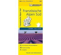 Michelin Französische Alpen Süd: Straßen- und Tourismuskarte 1:150.000: 334