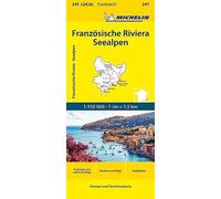 Michelin Französische Riviera - Seealpen: Straßen- und Tourismuskarte 1:150.000; Auflage 2023: 341
