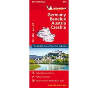 Michelin Germany, Benelux, Austria, Czech Republic Road and Tourist Map (Michelin Maps) [Idioma Inglés]