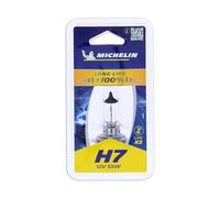 Michelin H7 Lámpara Faro de Carretera 55W PX26d Luz Alta Halógena 008707 Compatible con VW Polo V Hatchback 6R1, 6C1 Golf VII Hatchback 5G1, BQ1, BE1, BE2 Passat B8 Variant 3G5, CB5 GOLF VI 5K1
