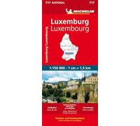 Michelin Luxemburg: Straßen- und Tourismuskarte 1:150.000: 717