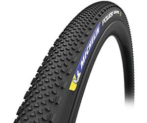 MICHELIN Neumático 700x35 TS Power Gravel Classic tubeless Ready Negro/Beige (35-622), Unisex-Adult, Black, Talla única