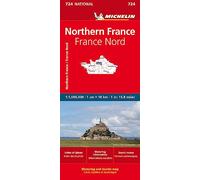 Michelin Northern France Road and Tourist Map (Michelin Maps) [Idioma Inglés]: Straßen- und Tourismuskarte 1: 1 000 000: 724 (MAPA NATIONAL)