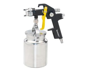 MICHELIN - Pistola de pintura profesional Tipo de succión con tanque de 1 L - Boquilla de 1,5 mm - Consumo de aire: 240 l/min - Presión de funcionamiento: 3-4 bar