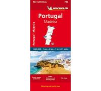 Michelin Portugal, Madeira Road and Tourist Map (Michelin Maps) [Idioma Inglés]: Straßen- und Tourismuskarte 1:400 000: 733 (Carte nazionali)