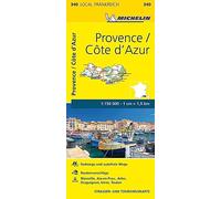Michelin Provence - Cote d'Azur: Straßen- und Tourismuskarte 1:150.000: 340
