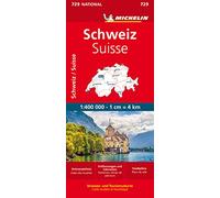 Michelin Schweiz 1:400 000: Straßen- und Tourismuskarte: 726
