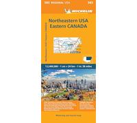 Michelin Usa: Northeast, Canada: East Map 583 (Michelin Regional Maps) [Idioma Inglés]