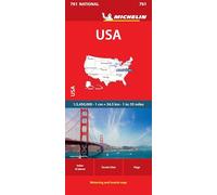 Michelin USA Road Map – Mapa vial y turístico nacional 1:3.450.000 (Inglés) – Gräfe & Unzer