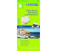 Michelin ZOOM MAP: Costa Brava, Barcelona y alrededores