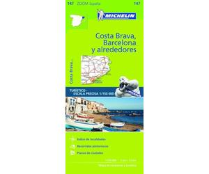 Michelin ZOOM MAP: Costa Brava, Barcelona y alrededores
