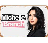 Michelle Branch - Póster de celebridades para decoración de pared del hogar, letrero de metal retro de 20 x 30 cm