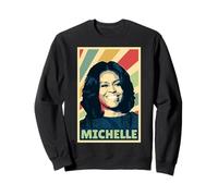 Michelle Obama Vintage Colores Sudadera