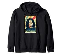 Michelle Obama Vintage Colores Sudadera con Capucha