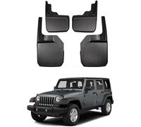michengxxx Faldillas Antibarro para Jeep Wrangler JL JK 2008 2009-2017 2018, 4 Piezas Guardabarros Delantero y Trasero, Protector contra Salpicaduras para Vehículo