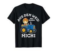 Michi Nombre Nombre Tractor Motivo Fuera del Camino Aquí Viene Camiseta