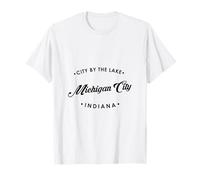 Michigan City Indiana City by The Lake Hombres y Mujeres Camiseta