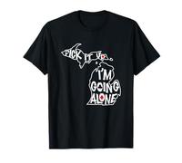 Michigan Euchre Pick It Up I'm Going Alone - Juego de Cartas Camiseta