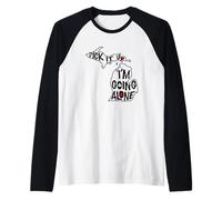 Michigan Euchre Pick It Up I'm Going Alone - Juego de Cartas Camiseta Manga Raglan