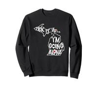 Michigan Euchre Pick It Up I'm Going Alone - Juego de Cartas Sudadera
