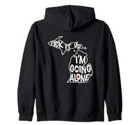 Michigan Euchre Pick It Up I'm Going Alone - Juego de Cartas Sudadera con Capucha