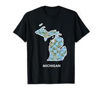 Michigan Forget Me Not Flower Floral State Camiseta