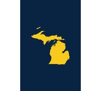 MICHIGAN MAIZE AND BLUE - Premium Lined Journal | 6" x 9" | Soft Cover | 120+ Pages: A High-Quality Writing Notebook - Ideal for School, Work, or Thoughtful Gifts