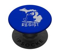 Michigan resiste la protesta de la Rana No Kings Day PopSockets PopGrip Adhesivo