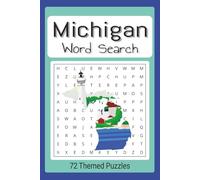 Michigan Themed Word Search Puzzle Book: Easy to ready word find